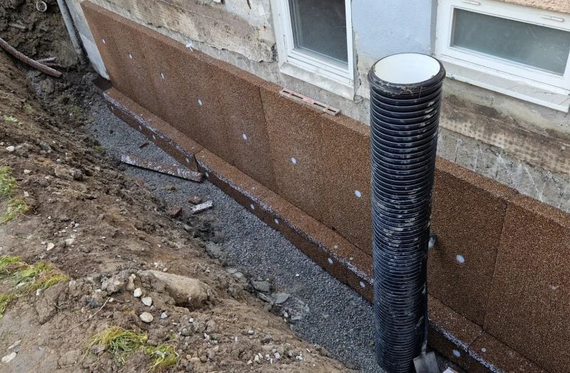 Projekt Dränering runt hus i Stora Bråta Mölnlycke