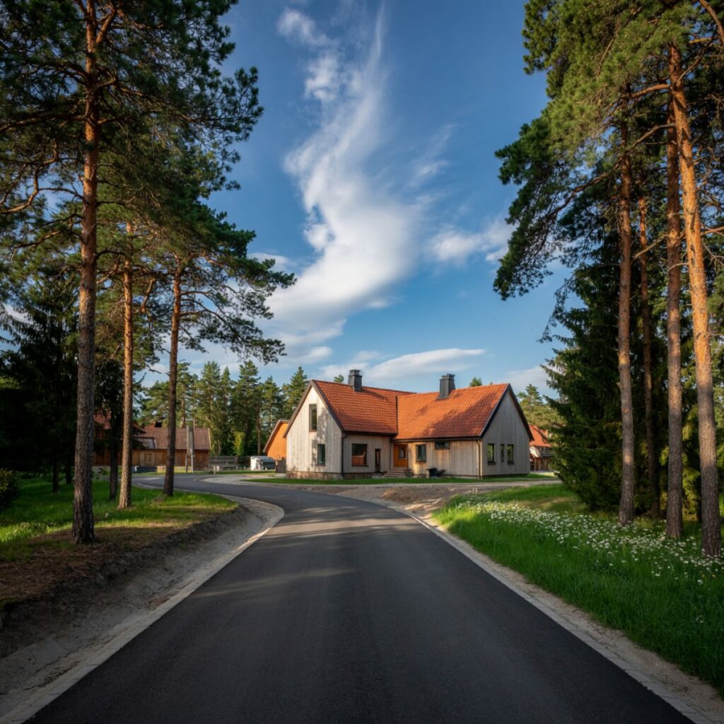 17. Asfaltering av uppfart och byggnation av trappa med kantsten