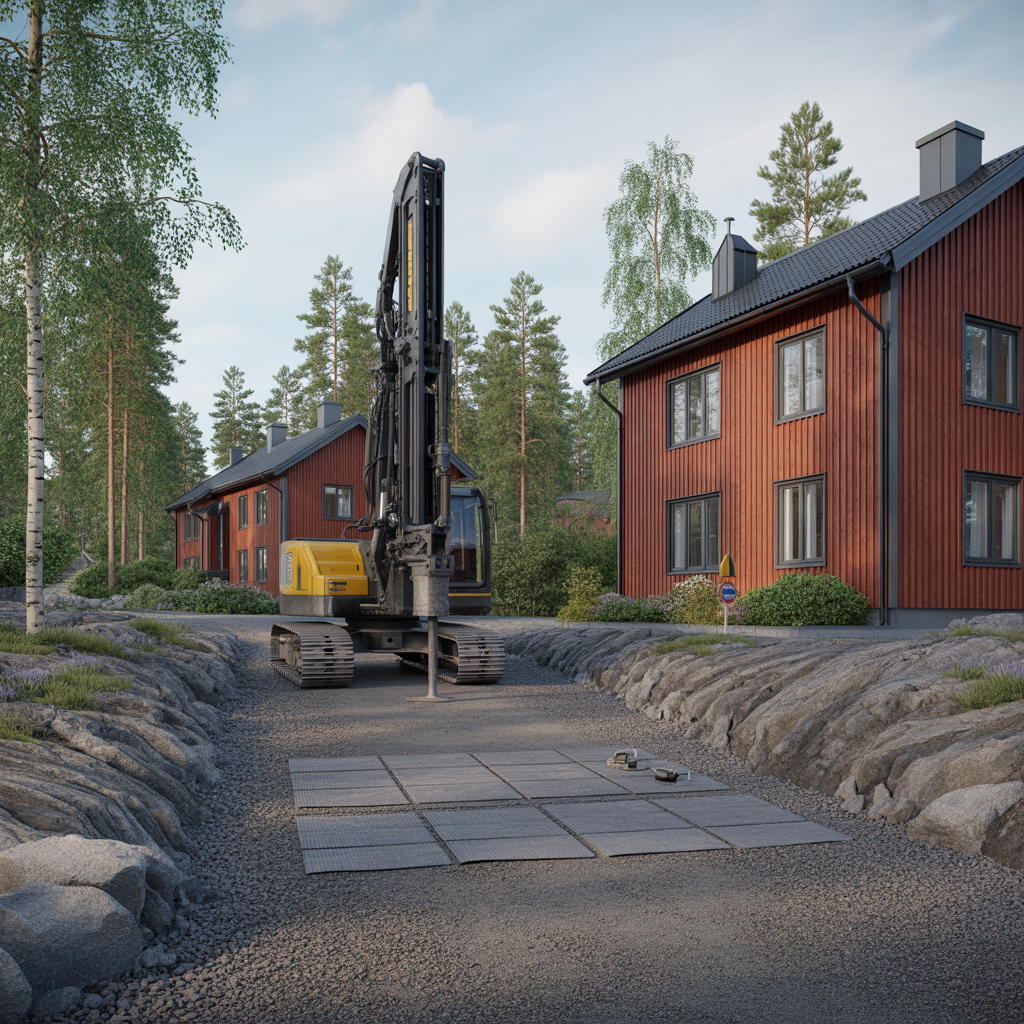 kostnad for sprangning av berg vid garageuppfart 2025