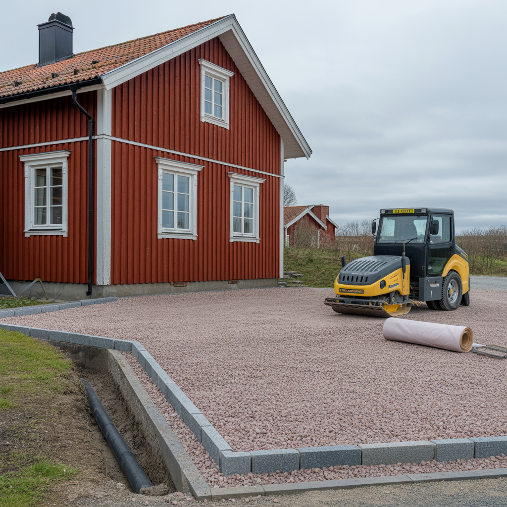 vad kostar det att anlagga grusparkering pa villatomt