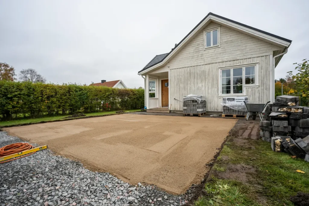 byta asfalt mot stenlagd uppfart underarbete att t nka p